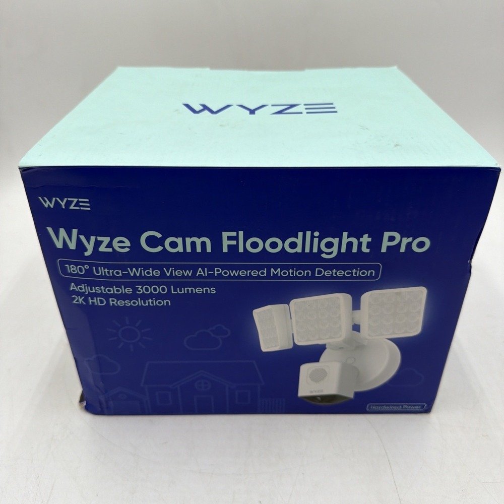 WYZE Cam Floodlight Pro QHD Outdoor WiFi Smart Security Camera
